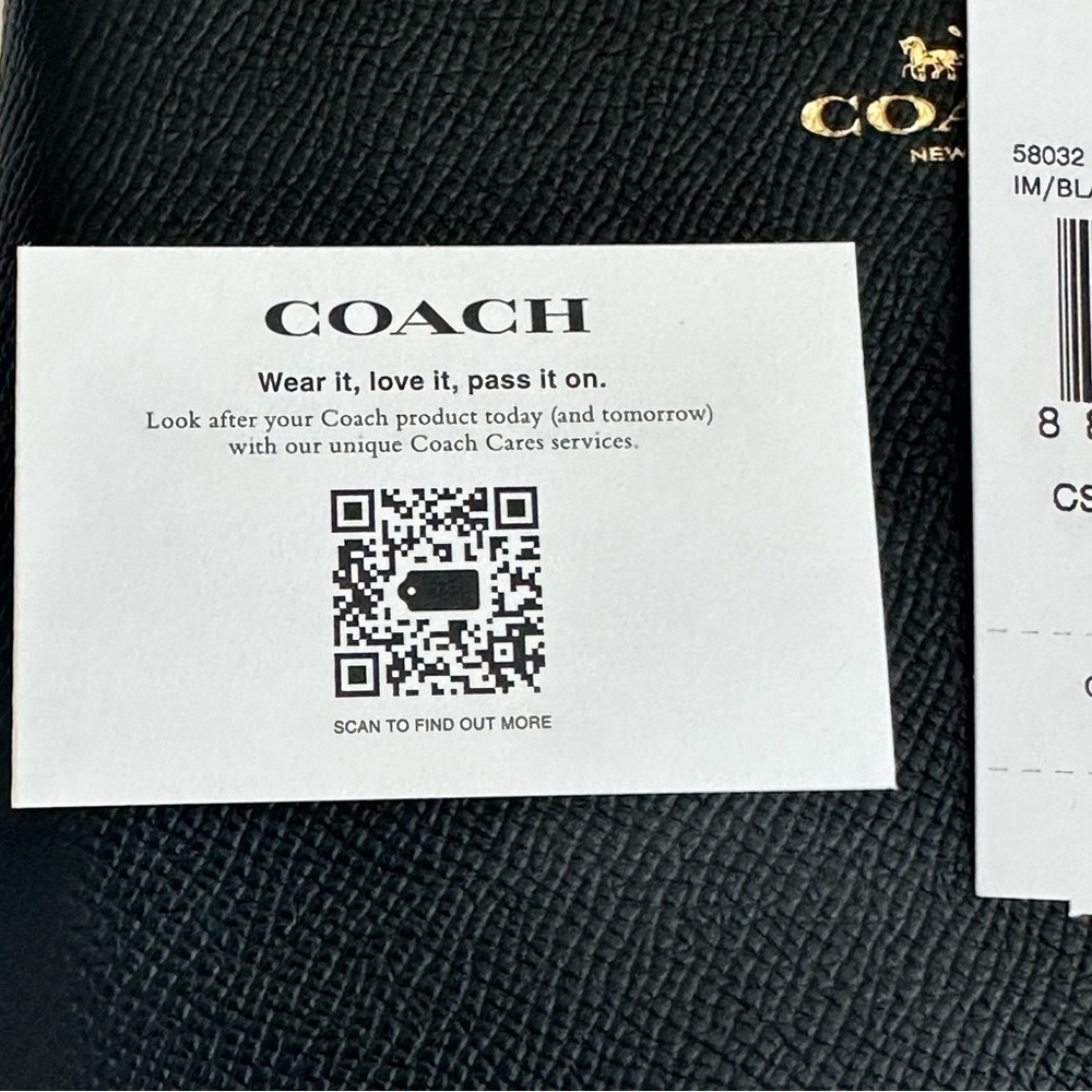 Coach black leather wristlet - Picture 13 of 13